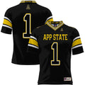 #1 Appalachian State Mountaineers GameDay Greats Endzone Football Jersey - Black