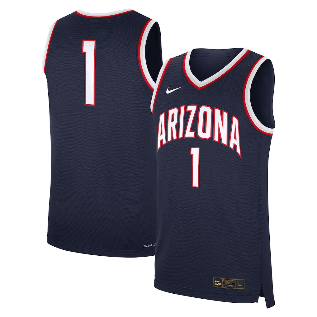 #1 Arizona Wildcats Road Jersey - Navy