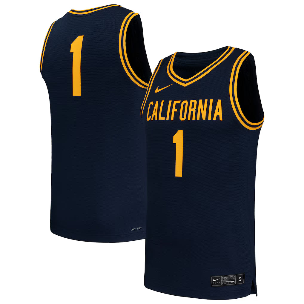 #1 Cal Bears Basketball Jersey - Navy