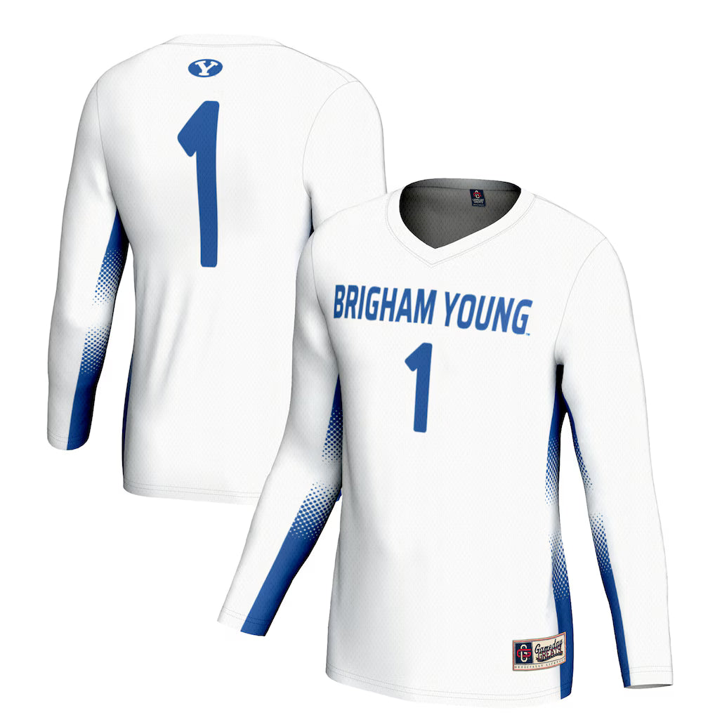 #1 BYU Cougars GameDay Greats Lightweight Volleyball Jersey - White